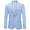 sky blue, variant on Men's Casual Blazer Business Commuter Single-Breasted Jacket Coral Pink