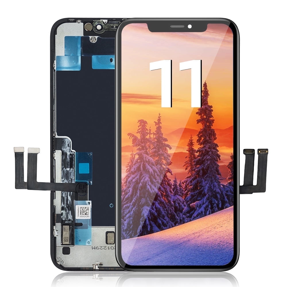 For iPhone 11 LCD Screen Replacement, 3D Touch Screen Replacement Digitizer Component, Cell Phone Screen Repair & Replacement (iPhone Replacement Screen Without Tool Only)