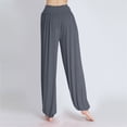 thumbnail image 5 of felwors Harem Pants Women High Waist Yoga Pants Elastic Soft Modal Yoga Sports Pants 2026 Summer Loose Comfy Joggers Trousers (Silver, M), 5 of 8