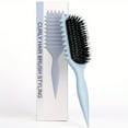 thumbnail image 6 of Curly Hair Styling Brush for Women - Ergonomic, Bristle Comb with Comfort Grip Handle for Bouncy Curls & Hairstyles, Curly Hair Brush, 6 of 15