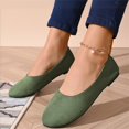 thumbnail image 6 of Flat Shoes for Women 2026 Casual Pointed Toe Slip On Ballet Flats Ballerina Womens Casual Shoes Comfortable Walking Shoes Slip On Shoes Women Business Soft Walking Shoes Comfort Dressy Flats Green 38, 6 of 7
