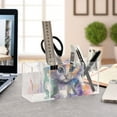 thumbnail image 4 of Little Cat Painting Pencil Pen Cosmetic Holder Cup Makeup Brush Holder Desk Accessories Holder Acrylic Organizer for Office School Home, 4 of 7