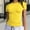 Yellow, variant on Women's Short Sleeve Shirts Basic Slim Fit Crop Tops Going Out Tops Summer Tight Tees Y2k Clothes