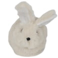 thumbnail image 6 of 4.75" White and Black Plush Sitting Easter Bunny Rabbit Spring Figure, 6 of 8