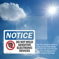 thumbnail image 6 of (2 Pack) Do Not Weld Sensitive Electronic Sign, 6 of 7