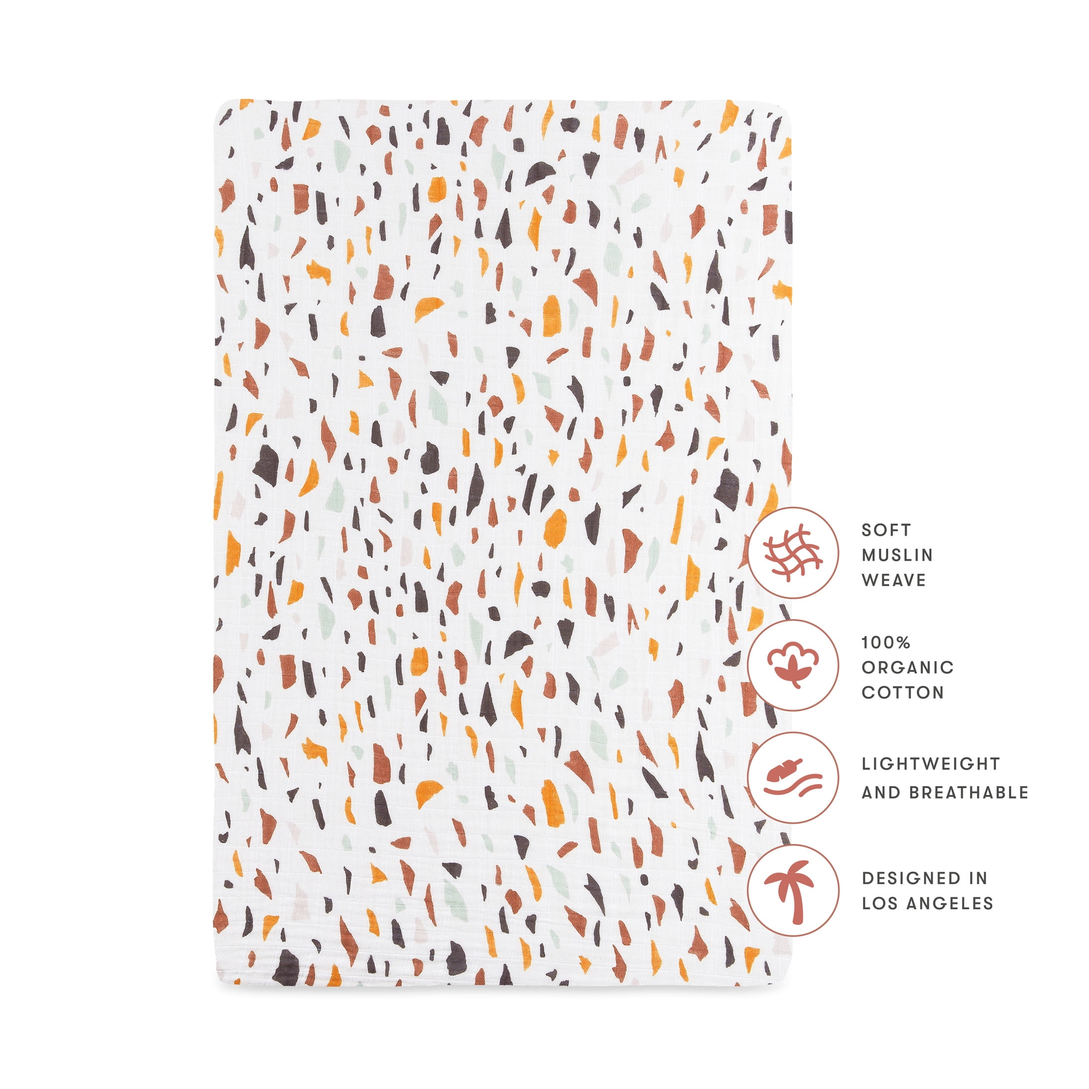 Babyletto Mini Crib Sheet in GOTS Certified Organic Muslin Cotton