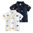thumbnail image 5 of Mnyotv Cute Dinosour Printed T Shirts for Boys Short Sleeve Cartoon Tshirts Tops Summer Beach Clothes Size 2-3 Years, 5 of 5
