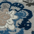 thumbnail image 7 of Loomaknoti Fortune Bethanzi 2' x 7' Gray Floral Indoor/Outdoor Runner Rug, 7 of 7