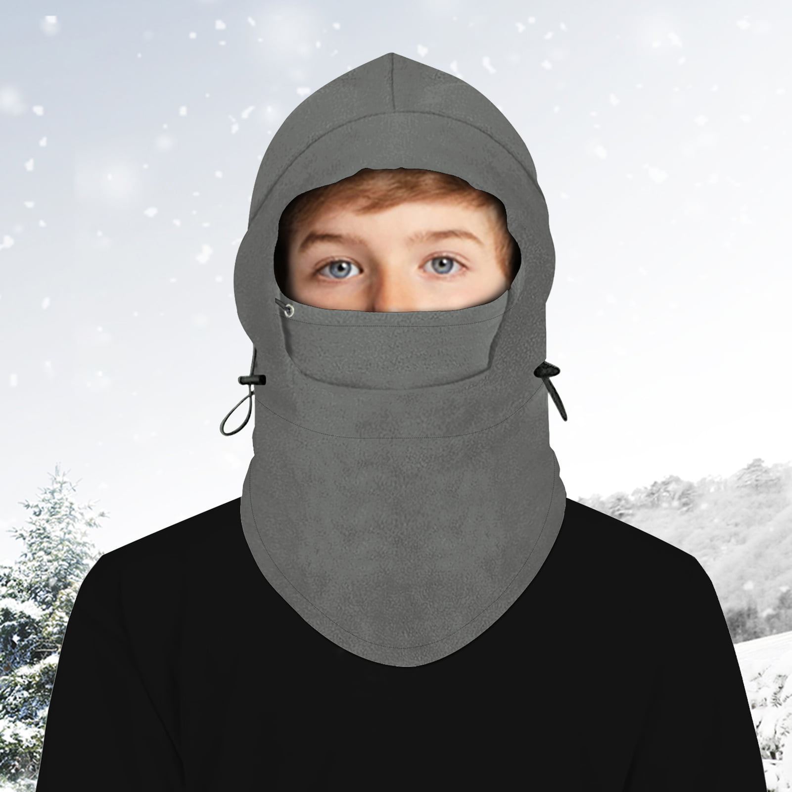 Details about   Winter Fleece Neck Warm Balaclava Hat Full Face Mask Hood Cap Windproof Ski 