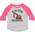 thumbnail image 3 of Inktastic Construction Trucks E is for Excavator Boys Toddler T-Shirt, 3 of 5