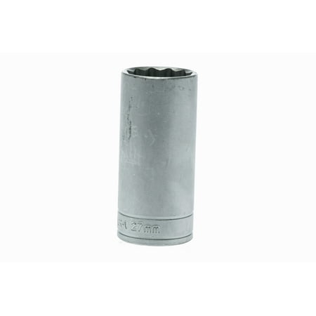 

Teng Tools 27mm 1/2 Inch Drive 12 Point Deep Metric Socket - M120627-C