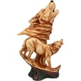 thumbnail image 5 of Ebros Large 15" Tall Howling Wolf Bust Statue On Pedestal Base (Faux Wood), 5 of 5