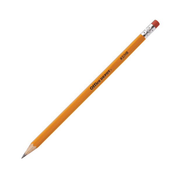 Office Depot® Brand Presharpened Pencils, #2 Medium Soft Lead, Yellow, Pack  Of 12 