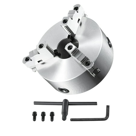 VEVOR 8'' 3-Jaw Lathe Chuck Self-Centering Lathe Chuck for Grinding Drilling