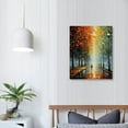 thumbnail image 3 of JRXY Art Hand-painted Landscape Oil Painting Wall Art 16x20in Contemporary Abstract Vertical Texture Oil Painting For Living Room Bedroom wall Decoration 12x16 in, 3 of 4