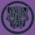thumbnail image 2 of Girl's Black Panther: Wakanda Forever Panther Logo  Graphic Tee Purple Berry X Large, 2 of 3