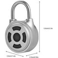 thumbnail image 2 of Smart Bluetooth Padlock Mini Universal Password/Phone APP Control Padlock for Suitcase/Electronic Lock Cabinet/Door/Backpack/Bike Suitable for Android/iOS, 2 of 4