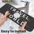 thumbnail image 6 of Sikiie Travel The World1 Splash Guard for Sink Faucet-1 PC Super Absorbent Fast Drying Mat Sink Gadgets-Splash Guard for Kitchen, Sink Mat, 6 of 7