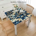thumbnail image 2 of BANET Blue Yellow and Navy Tablecloth with ,Table Cloth Table Cover for Kitchen Dining Party Picnic, 2 of 7