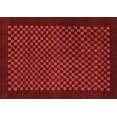 thumbnail image 1 of Ahgly Company Machine Washable Indoor Rectangle Checkered Red Modern Area Rugs, 4' x 6', 1 of 4