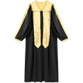 thumbnail image 4 of TiaoBug Womens Mens Choir Church Robe V-neck Long Sleeve Zipper Graduation Gown Black M, 4 of 7