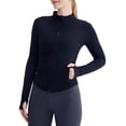 thumbnail image 2 of Womens Workout Jackets, Full Zip Slim Fit Athletic Running Sports Track Jacket with, 2 of 9