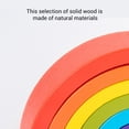 thumbnail image 4 of Toy Kids Wooden Rainbow Raining Juego De Juguetes Bloques De Rompecabezas De Color Jugo De Aprendizaje Educativo Para Niños Regalo De Cumpleaños, 4 of 7