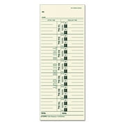 TOPS Acroprint/Cincinnati/Lathem/Simplex/Stromberg Time Card 3 1/2 x 9 500/Box 1256