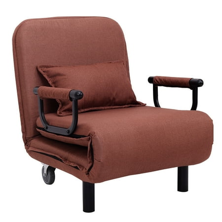 Ghp 330 Lbs Capacity Polyester Convertible Sleeper Chair Sofa Bed