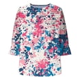 thumbnail image 5 of Hauts pour Femmes 2025 Blouses d'Été Mode Imprimé St. Patrick Style Ethnique Décontracté Imprimé Col Rond Chandail à Capuchon avec Chapeau Blouses pour Femmes Manches 3/4, 5 of 5