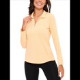 thumbnail image 3 of Sudadera Deportiva de Larga con Cremallera de 1/4 y Protección Solar UPF 50+ para Mujer, de Secado Rápido, para Hacer Ejercicio y Senderismo. Amarillo M, 3 of 9
