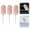 Pink, variant on 3 Pcs Mini Duster for Cleaning Retractable Microfiber Duster Extendable Hand Duster Bendable Duster Small Washable Cleaning Tool for Cleaning Air Condition Window Car,3 Colors