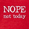 thumbnail image 3 of CafePress - Nope Not Today T Shirt - Womens Football Shirt, 3 of 4