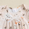 thumbnail image 5 of Actgleam Baby Girls Summer Sleeveless Romper Cotton Cute Print Pattern Infant Bodysuits,Light Apricot,2 pieces,12-18 months, 5 of 7