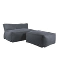 thumbnail image 1 of Love Seat Puff con Taburete Ferrara Gris Kessa Muebles, 1 of 5