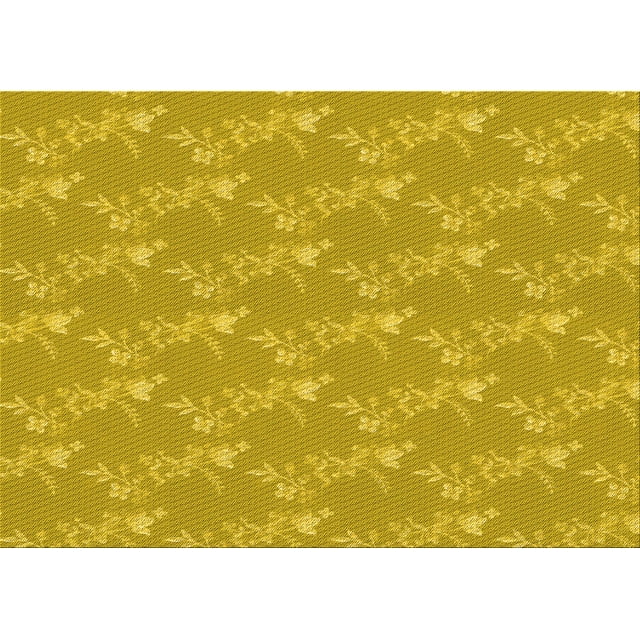 Ahgly Company Machine Washable Indoor Rectangle Transitional Dark Golden Rod Brown Area Rugs, 5' x 7'