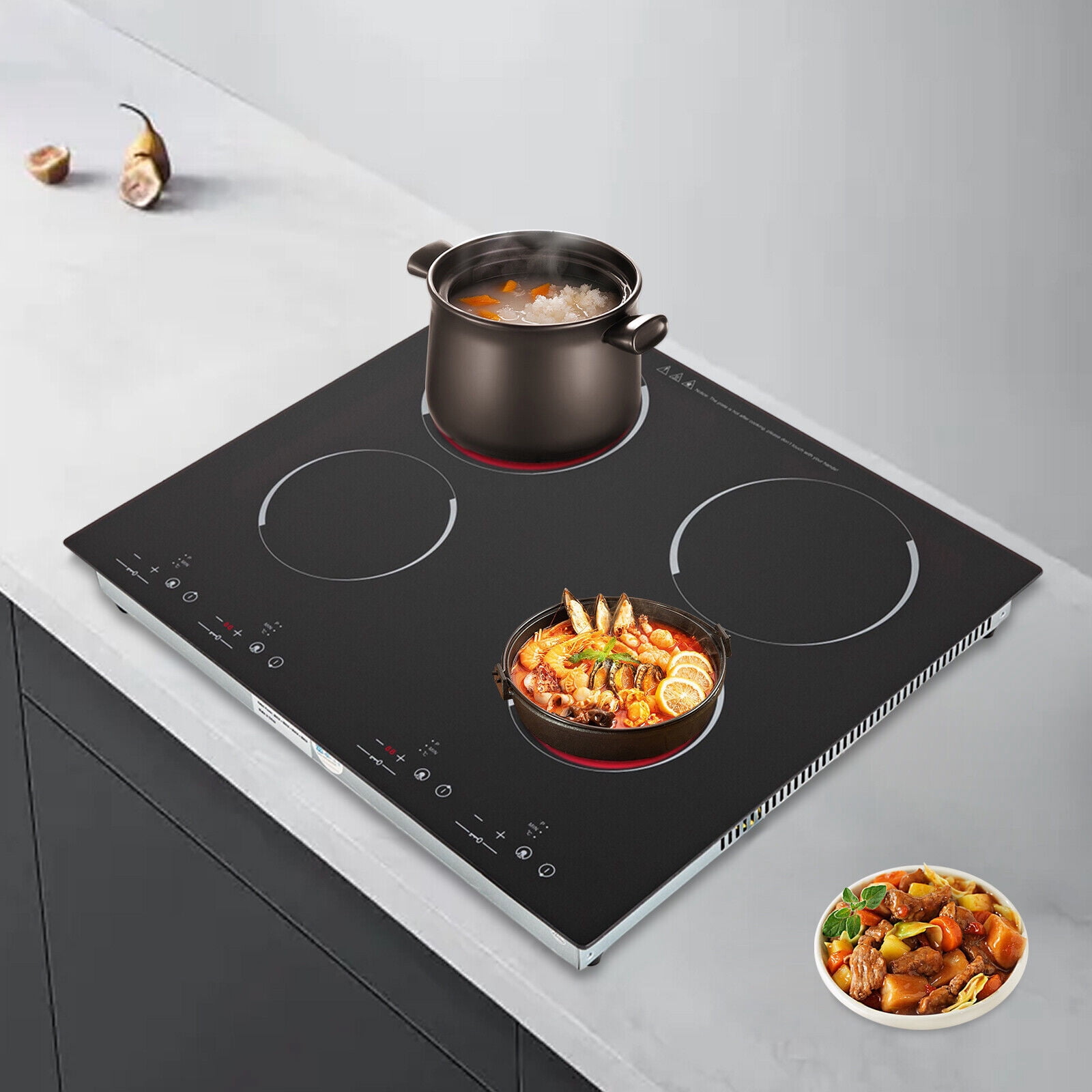 4-Burners Electric Ceramic Cooktop Built-in Cooktop Stove Ceramic Cooking Stove for kitchens, cabins