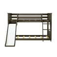 thumbnail image 4 of Low Bunk With Easy Slide & Black & White Farmhouse Curtain, Clay, 4 of 10