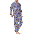 thumbnail image 2 of Sikiie Fastfoods Mens Pajama Set, Soft Warm Long Sleeve Sleepwear, Cozy Button-Down Pjs for Men-X-Large, 2 of 7