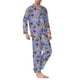 thumbnail image 2 of Balery Fastfoods Pijama para Hombre de Dos Piezas con Manga Larga, Conjunto de Dormir y Descanso Suave con Bolsillos-Medium, 2 of 6