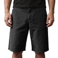 thumbnail image 2 of Men's Vintage Corduroy Shorts Elastic Waist Drawstring Cargo Short Multi-Pocket Lightweight Summer Casual Beach Shorts Black L, 2 of 4