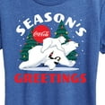 thumbnail image 3 of Coca-Cola - Seasons Greetings Polar Bears - Women's Short Sleeve Graphic T-Shirt, 3 of 5