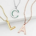 thumbnail image 2 of Personalized Planet Women's Initial with Enamel Shadow Necklace, 2 of 2