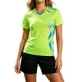 thumbnail image 4 of CONZONE Mens 2 Peice Soccer Outfits Graphic Short Sleeve Workout Tshirt Shorts Sets Breathable Quick Dry Football Training Uniform, 4 of 6