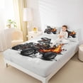thumbnail image 4 of jejeloiu Safari Animals Dinosaur Full Size Sheets,Cartoon Dino Bed Sheets For Men Women 4pcs, 4 of 7