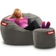thumbnail image 1 of Puff Cama Matrimonial 2 en 1 con Taburete Baggy Gris 140 x 180 cm, 1 of 3