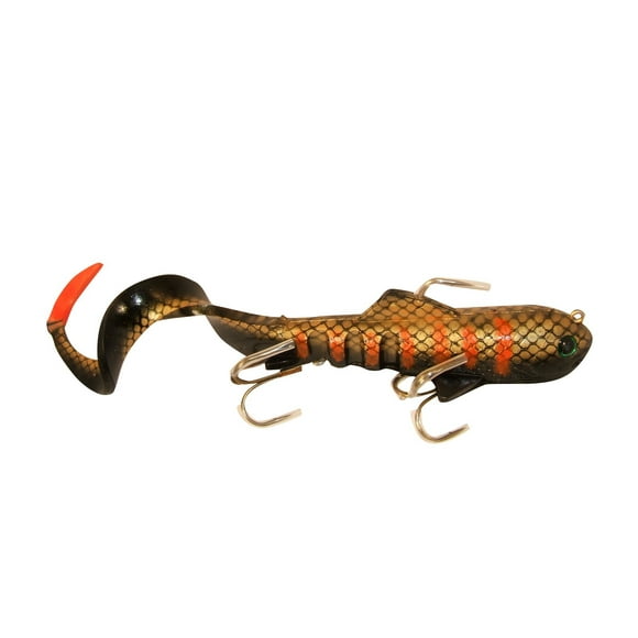 Super-D Swimbait - Realistic Fishing Lures for Bass, Musky, Walleye, Crappie, and More - Fishing Gifts for Men - 4.7oz 9" (14" w/Tail) Swim Baits, Bass Lures (Dark Side Sucker)