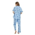 thumbnail image 4 of Kolipajam 100% Cotton Pajamas For Women Short-Sleeve Long Pants PJS Button Down Sleepwear, 4 of 5