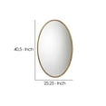 thumbnail image 5 of Benjara Mirror with Oval Encasing and Seagrass Braiding, Brown, 5 of 5