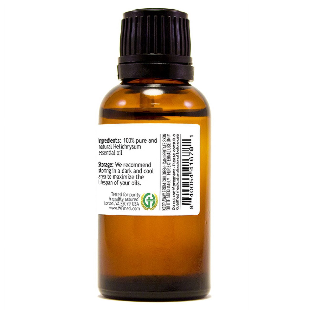 GreenHealth Helichrysum Essential Oil – 1 fl oz | 100% Pure & Natural | Amber Glass Bottle w/ Euro Dropper | for Aromatherapy, Perfect for Diffusing, Massage Oils, Blending